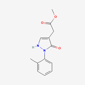 Methyl 2-[2-(2-methylphenyl)-3-oxo-2,3-dihydro-1H-pyrazol-4-yl]acetate