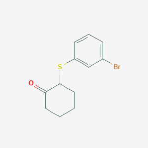 2-[(3-Bromophenyl)sulfanyl]cyclohexan-1-one