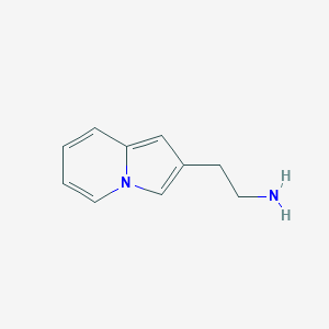 molecular formula C10H12N2 B13214955 2-(Indolizin-2-yl)ethan-1-amine 