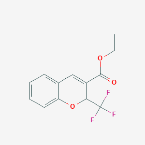 molecular formula C13H11F3O3 B1321498 2-(三氟甲基)-2H-色烯-3-羧酸乙酯 CAS No. 215123-89-0