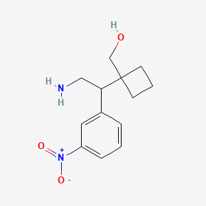 {1-[2-Amino-1-(3-nitrophenyl)ethyl]cyclobutyl}methanol