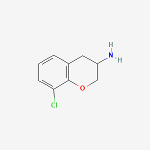 8-Chloro-3,4-dihydro-2H-1-benzopyran-3-amine