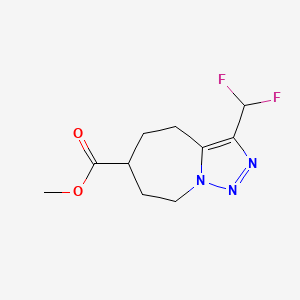 Methyl 3-(difluoromethyl)-4H,5H,6H,7H,8H-[1,2,3]triazolo[1,5-a]azepine-6-carboxylate