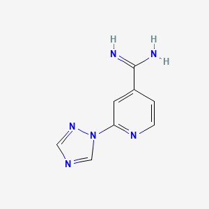 2-(1H-1,2,4-triazol-1-yl)pyridine-4-carboximidamide