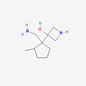 3-[1-(Aminomethyl)-2-methylcyclopentyl]azetidin-3-ol