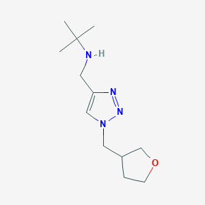 tert-Butyl({1-[(oxolan-3-yl)methyl]-1H-1,2,3-triazol-4-yl}methyl)amine