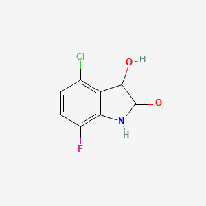 4-Chloro-7-fluoro-3-hydroxy-2,3-dihydro-1H-indol-2-one