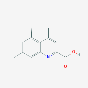 molecular formula C13H13NO2 B13215104 4,5,7-Trimethylquinoline-2-carboxylic acid 