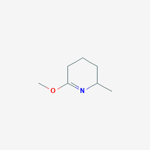 molecular formula C7H13NO B13215129 6-Methoxy-2-methyl-2,3,4,5-tetrahydropyridine CAS No. 61586-88-7