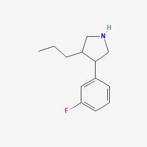 3-(3-Fluorophenyl)-4-propylpyrrolidine