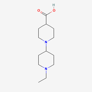 1-(1-Ethylpiperidin-4-yl)piperidine-4-carboxylic acid