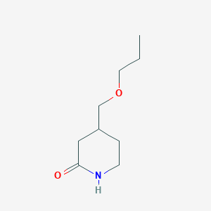 molecular formula C9H17NO2 B13215146 4-(Propoxymethyl)piperidin-2-one 