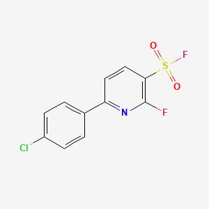 6-(4-Chlorophenyl)-2-fluoropyridine-3-sulfonyl fluoride