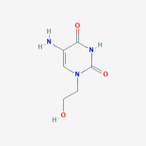 5-Amino-1-(2-hydroxyethyl)-1,2,3,4-tetrahydropyrimidine-2,4-dione