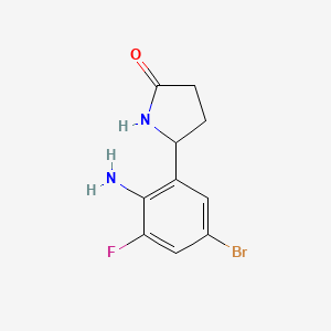 5-(2-Amino-5-bromo-3-fluorophenyl)pyrrolidin-2-one