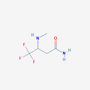 4,4,4-Trifluoro-3-(methylamino)butanamide