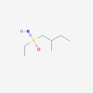 molecular formula C7H17NOS B13215228 Ethyl(imino)(2-methylbutyl)-lambda6-sulfanone 