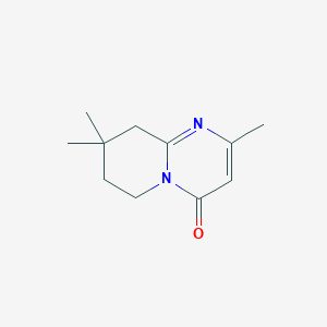 2,8,8-Trimethyl-4H,6H,7H,8H,9H-pyrido[1,2-a]pyrimidin-4-one