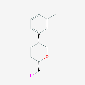 (2S,5R)-2-(Iodomethyl)-5-(3-methylphenyl)oxane