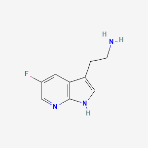 2-{5-fluoro-1H-pyrrolo[2,3-b]pyridin-3-yl}ethan-1-amine