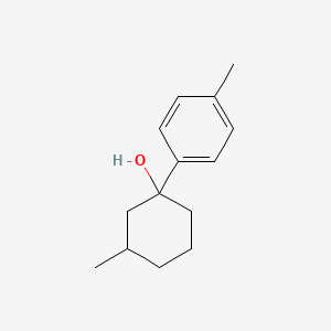 3-Methyl-1-(4-methylphenyl)cyclohexan-1-OL