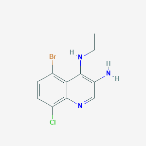 5-Bromo-8-chloro-N4-ethylquinoline-3,4-diamine