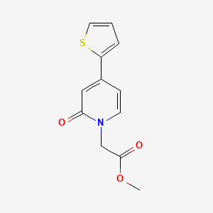 Methyl 2-[2-oxo-4-(thiophen-2-yl)-1,2-dihydropyridin-1-yl]acetate