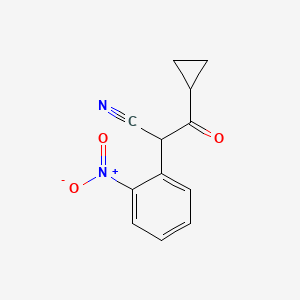 3-Cyclopropyl-2-(2-nitrophenyl)-3-oxopropanenitrile