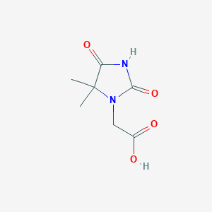 molecular formula C7H10N2O4 B1321532 (5,5-二甲基-2,4-二氧代咪唑烷-1-基)-乙酸 CAS No. 64942-63-8