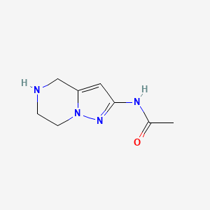 N-{4H,5H,6H,7H-pyrazolo[1,5-a]pyrazin-2-yl}acetamide