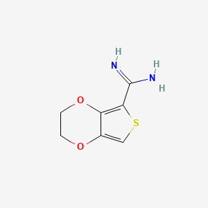 molecular formula C7H8N2O2S B13215345 2H,3H-Thieno[3,4-B][1,4]dioxine-5-carboximidamide 