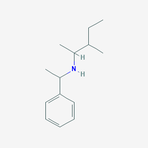 molecular formula C14H23N B13215366 (3-Methylpentan-2-yl)(1-phenylethyl)amine 