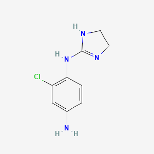 2-chloro-N1-(4,5-dihydro-1H-imidazol-2-yl)benzene-1,4-diamine