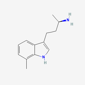 molecular formula C13H18N2 B13215411 (2R)-4-(7-Methyl-1H-indol-3-yl)butan-2-amine 