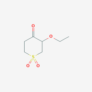 3-Ethoxy-1lambda6-thiane-1,1,4-trione