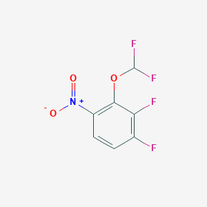 molecular formula C7H3F4NO3 B1321545 1,2-二氟-3-二氟甲氧基-4-硝基苯 CAS No. 206546-18-1