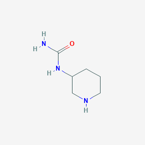 molecular formula C6H13N3O B13215450 (Piperidin-3-yl)urea 