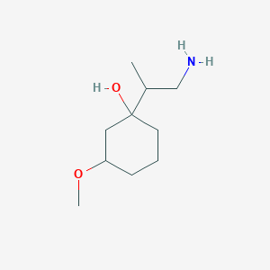 1-(1-Aminopropan-2-yl)-3-methoxycyclohexan-1-ol