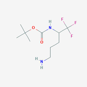 tert-butyl N-(5-amino-1,1,1-trifluoropentan-2-yl)carbamate