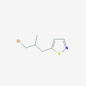 5-(3-Bromo-2-methylpropyl)-1,2-thiazole