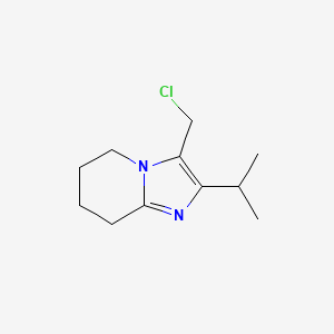 3-(Chloromethyl)-2-(propan-2-yl)-5H,6H,7H,8H-imidazo[1,2-a]pyridine