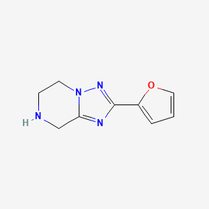 2-(Furan-2-yl)-5H,6H,7H,8H-[1,2,4]triazolo[1,5-a]pyrazine