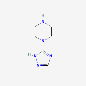 B1321551 1-(1H-1,2,4-triazol-5-yl)piperazine CAS No. 74964-11-7
