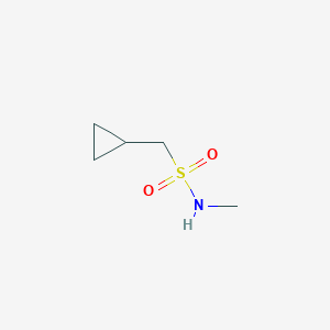 molecular formula C5H11NO2S B13215519 1-cyclopropyl-N-methyl-methanesulfonamide 