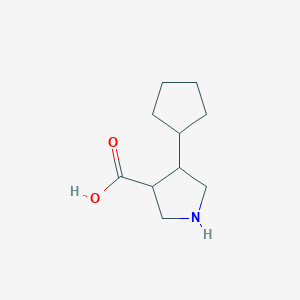 4-Cyclopentylpyrrolidine-3-carboxylic acid