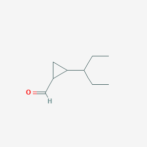 2-(Pentan-3-yl)cyclopropane-1-carbaldehyde