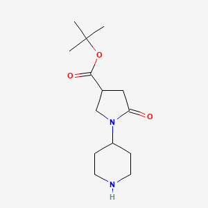 Tert-butyl 5-oxo-1-(piperidin-4-yl)pyrrolidine-3-carboxylate