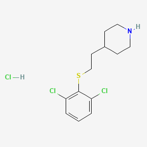 4-{2-[(2,6-Dichlorophenyl)sulfanyl]ethyl}piperidine hydrochloride