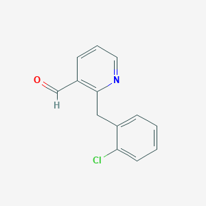 2-[(2-Chlorophenyl)methyl]pyridine-3-carbaldehyde