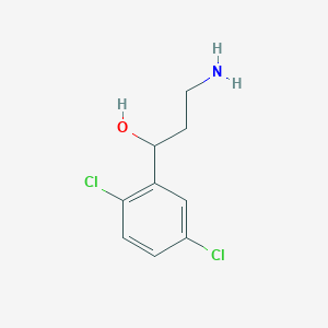 3-Amino-1-(2,5-dichlorophenyl)propan-1-ol